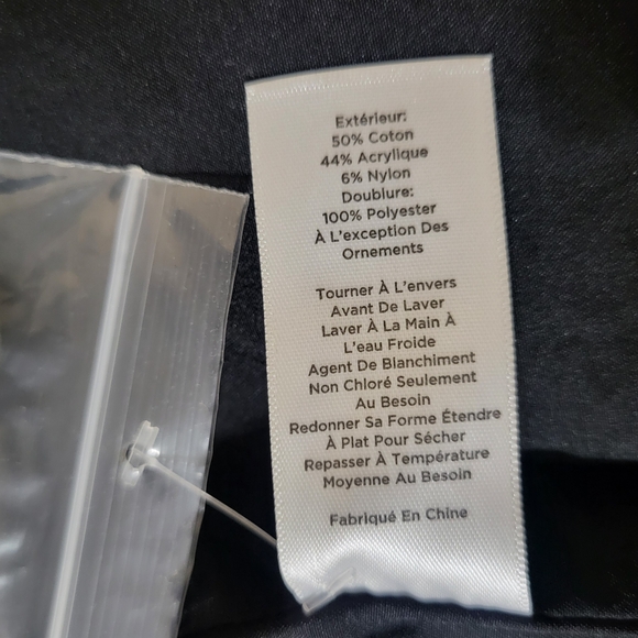 Talbots Textured Tweed Open Front Cardigan Jacket Black White Women's 1X Petite - Picture 9 of 12